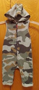 3 for $25/24 Month Camouflage Onesie with Hoodie